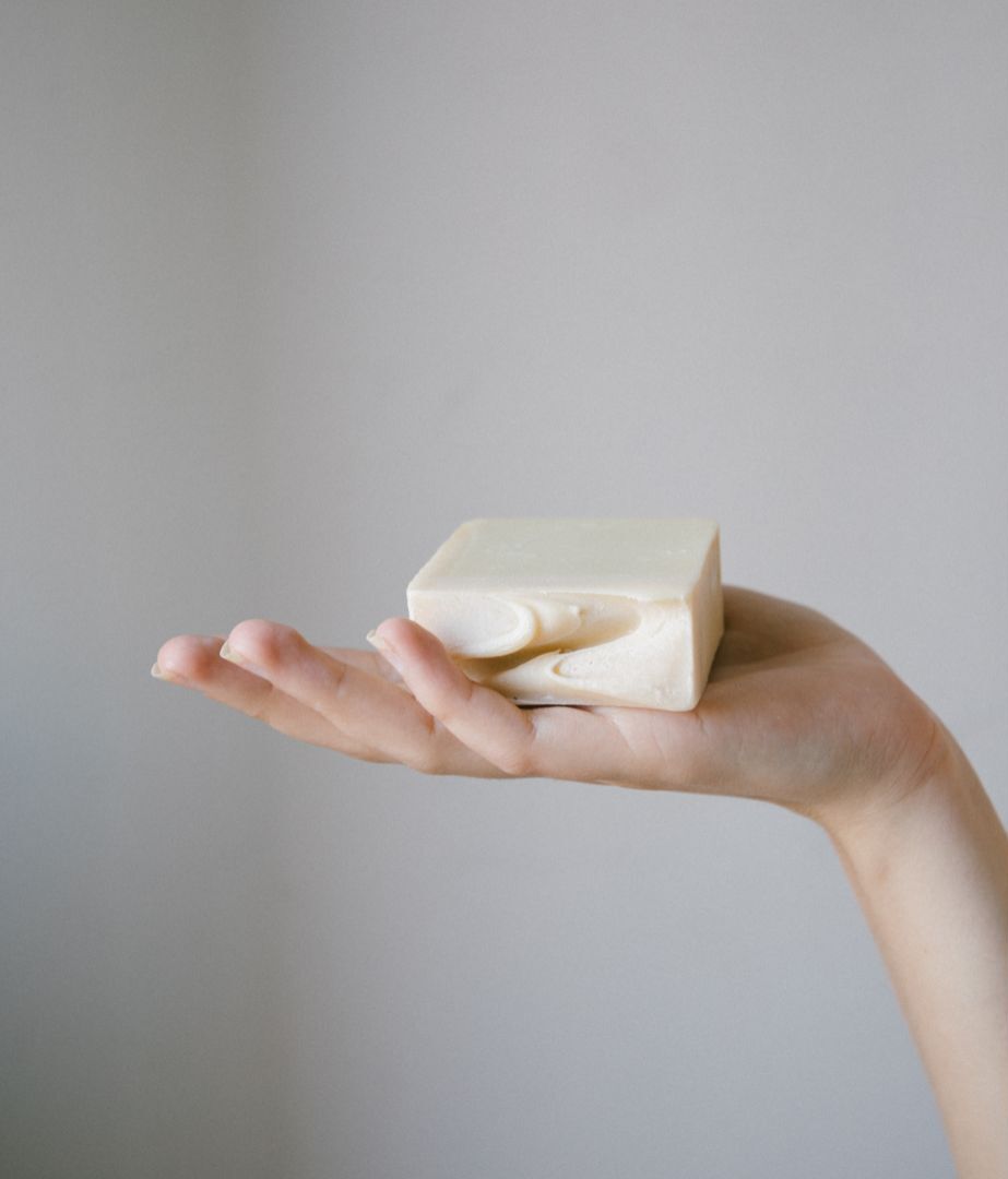 wash your face with bar soap