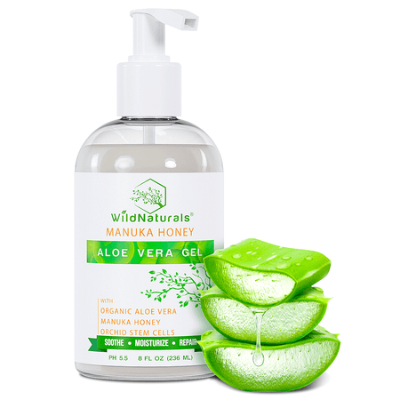 Organic Aloe Vera Gel with Manuka Honey | Cooling, Hydrating