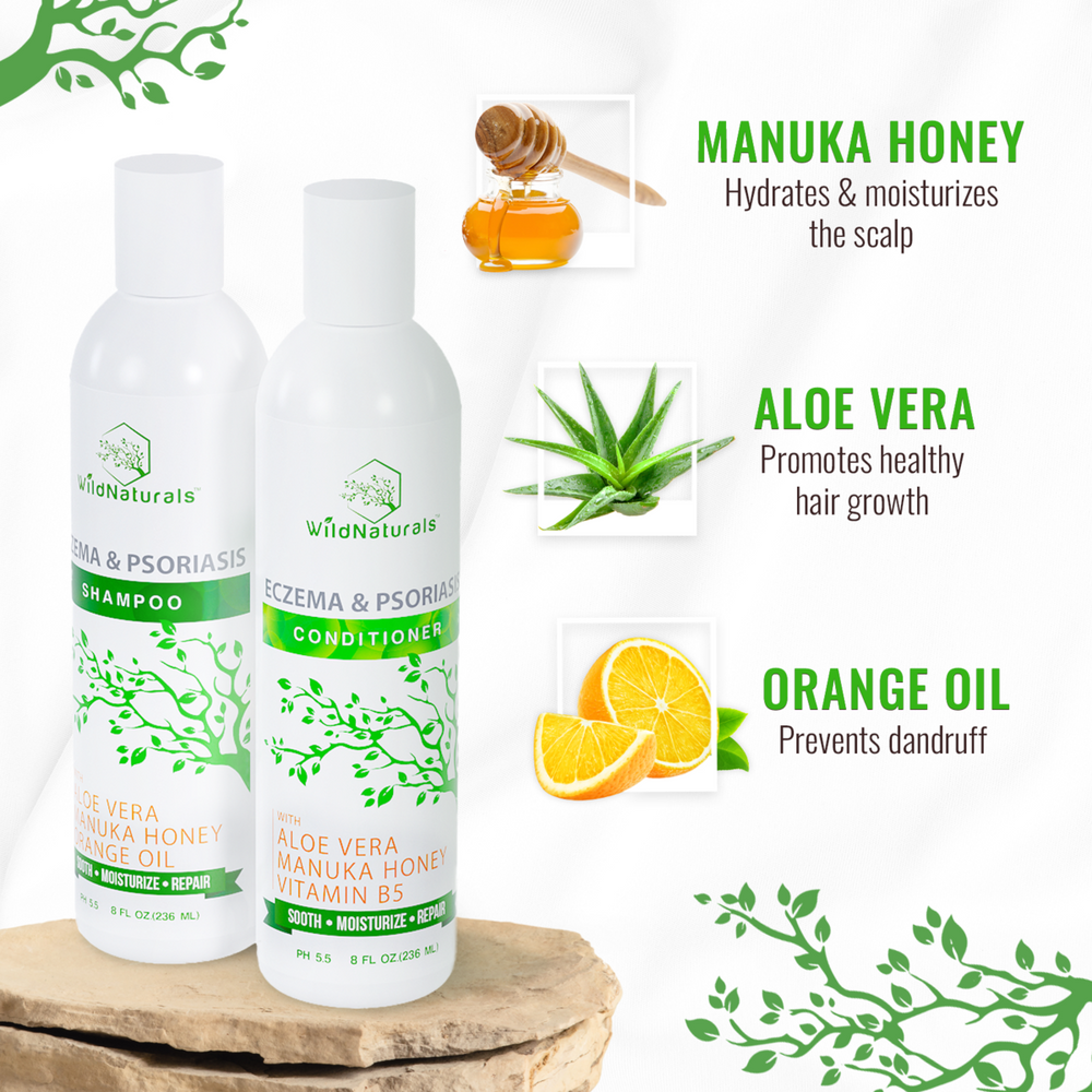 Eczema Psoriasis Shampoo Conditioner Set