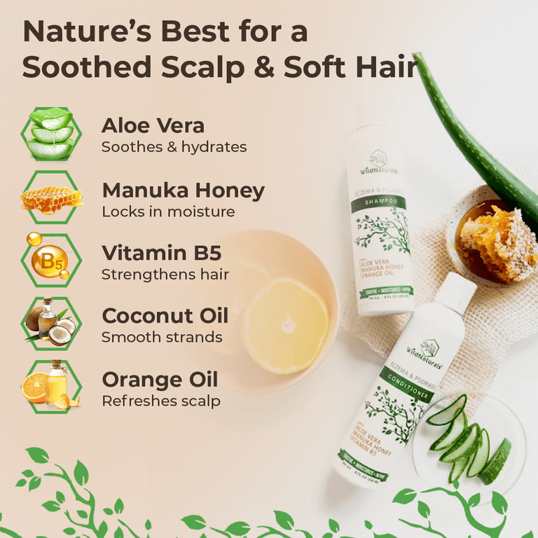 Wild Naturals Eczema Psoriasis Shampoo Conditioner Set