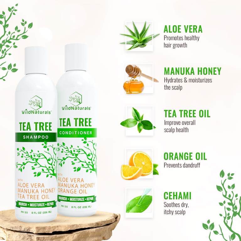 Tea Tree Shampoo and Conditioner Set