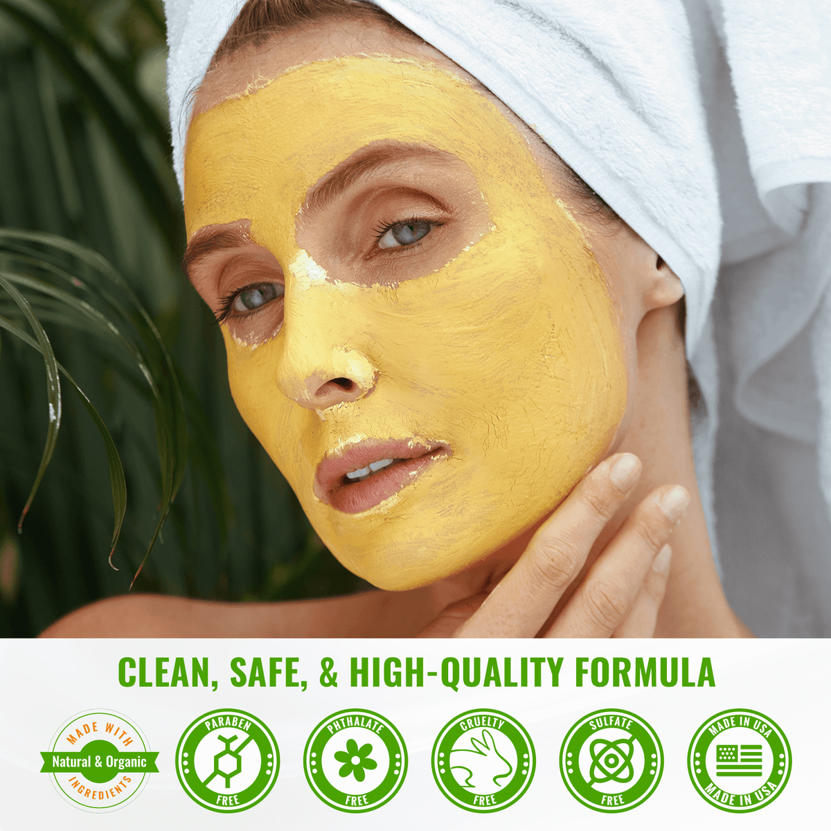 Turmeric Face Mask | Brighten, Detox & Calm Sensitive Skin – Wild