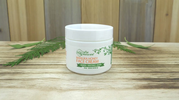 Wild Naturals Manuka Honey Face Cream | Rich Face Moisturizer, 2oz