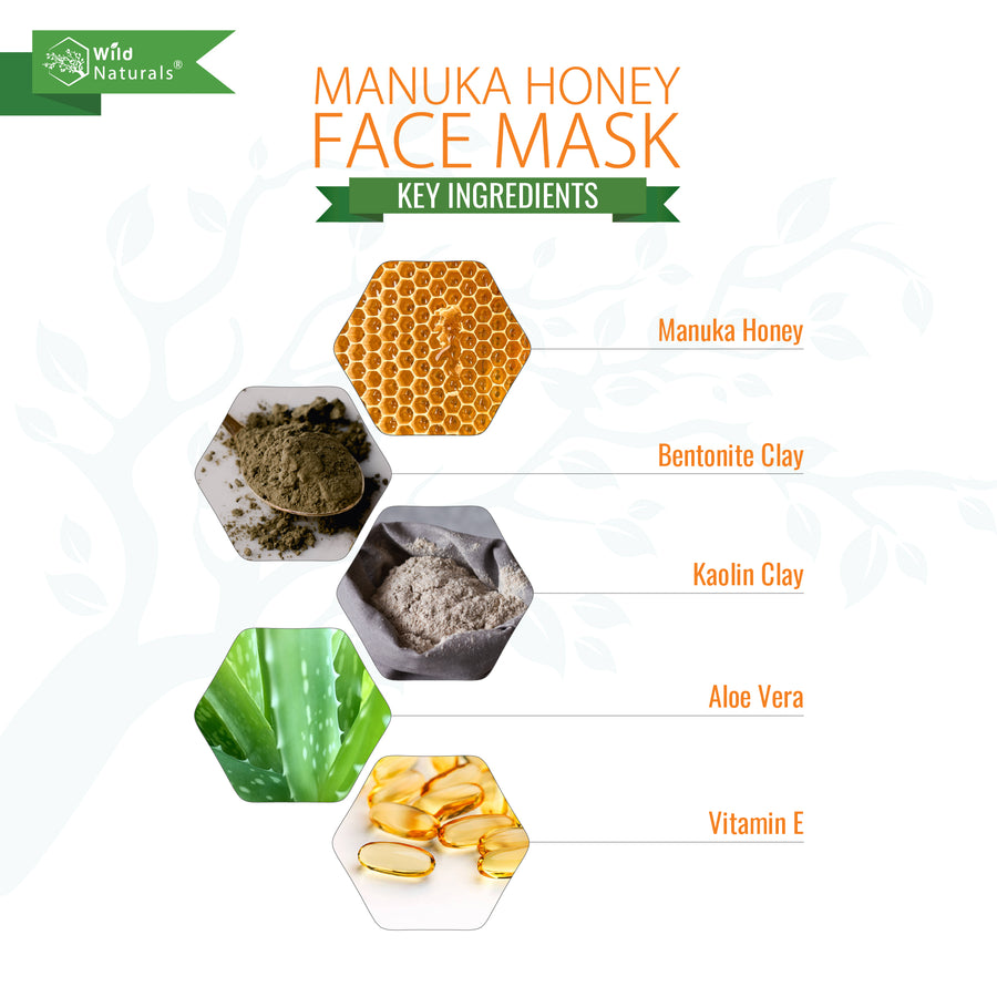 aloe and honey face mask Wild Naturals Manuka Honey Face Mask